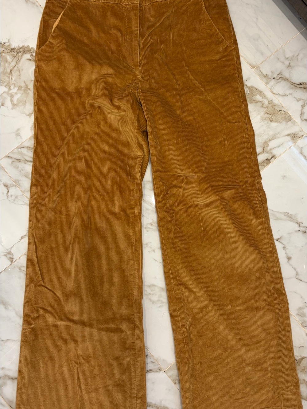 Babaton Camel Corduroy Wide Leg Pants Size 10 Women’s